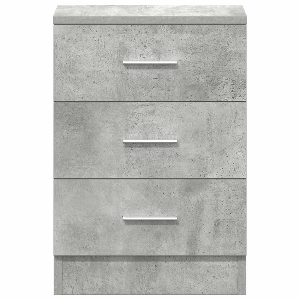 Nachttisch Betongrau 38x35x56 cm Holzwerkstoff