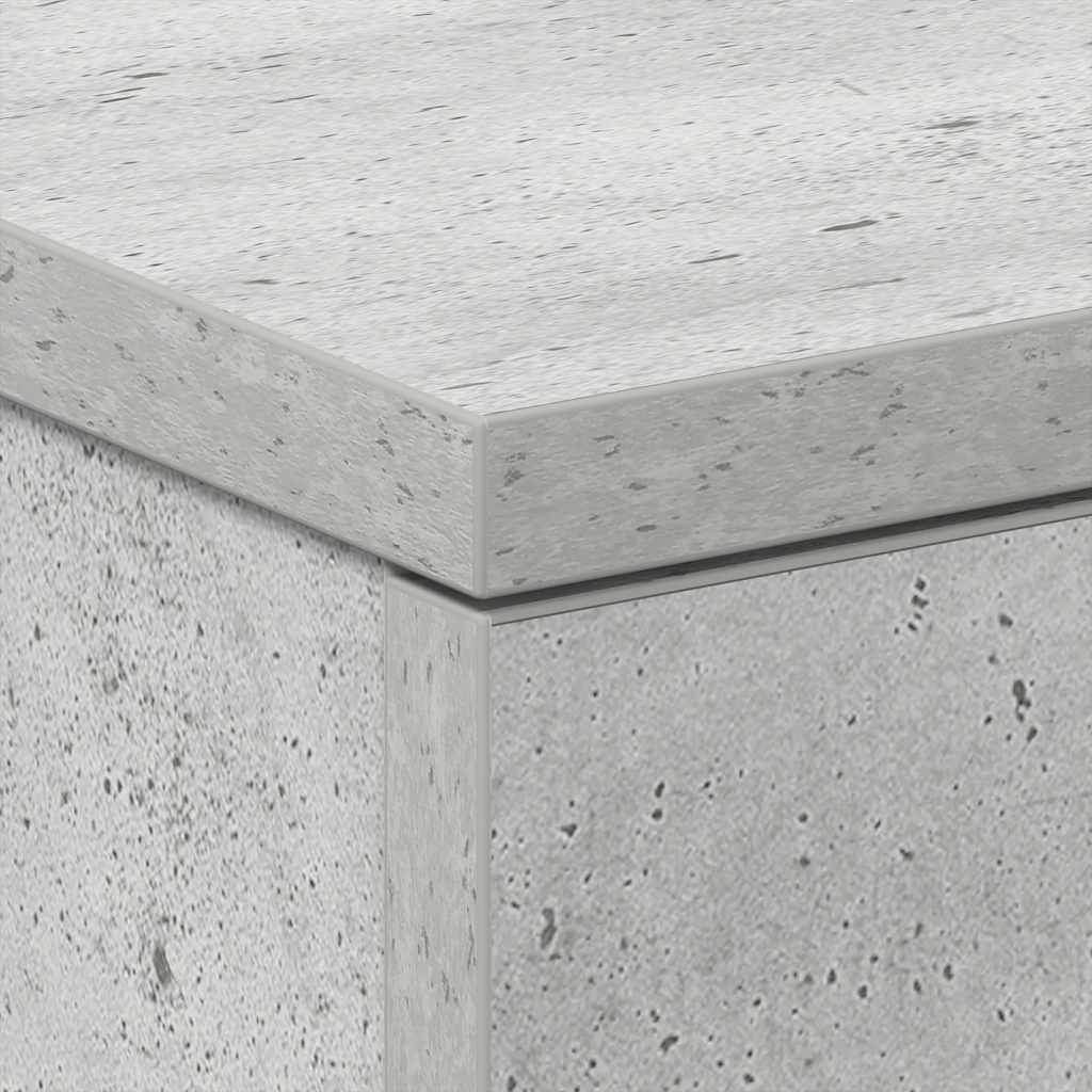 Nachttisch Betongrau 38x35x56 cm Holzwerkstoff