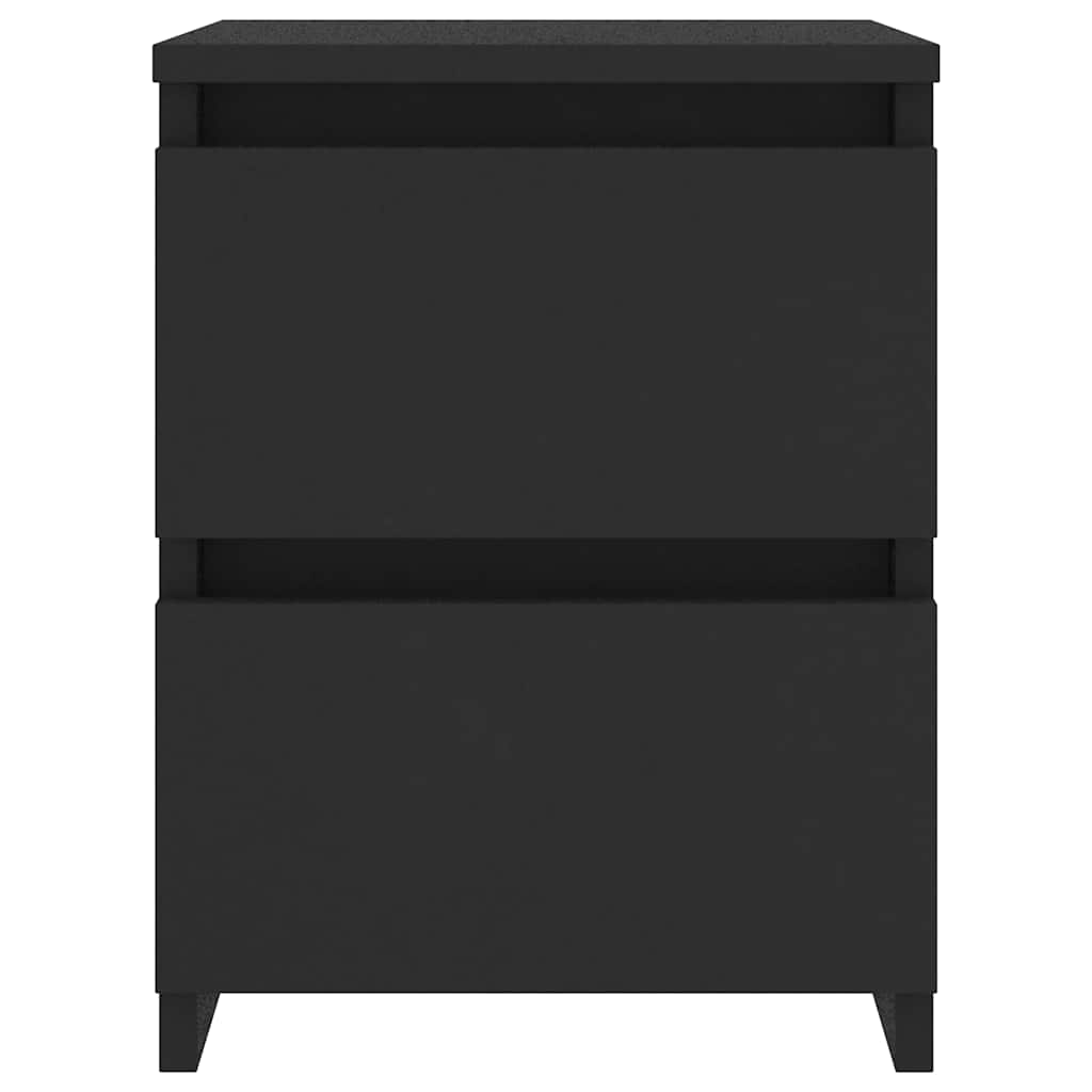 Nachttische 2 Stk. Schwarz 30×30×40 cm Holzwerkstoff