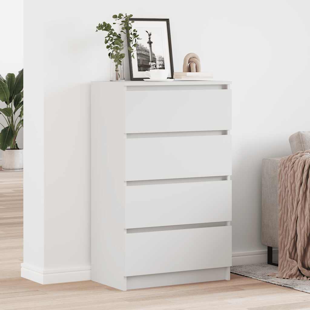Sideboard Weiß 60x35x98,5 cm Holzwerkstoff