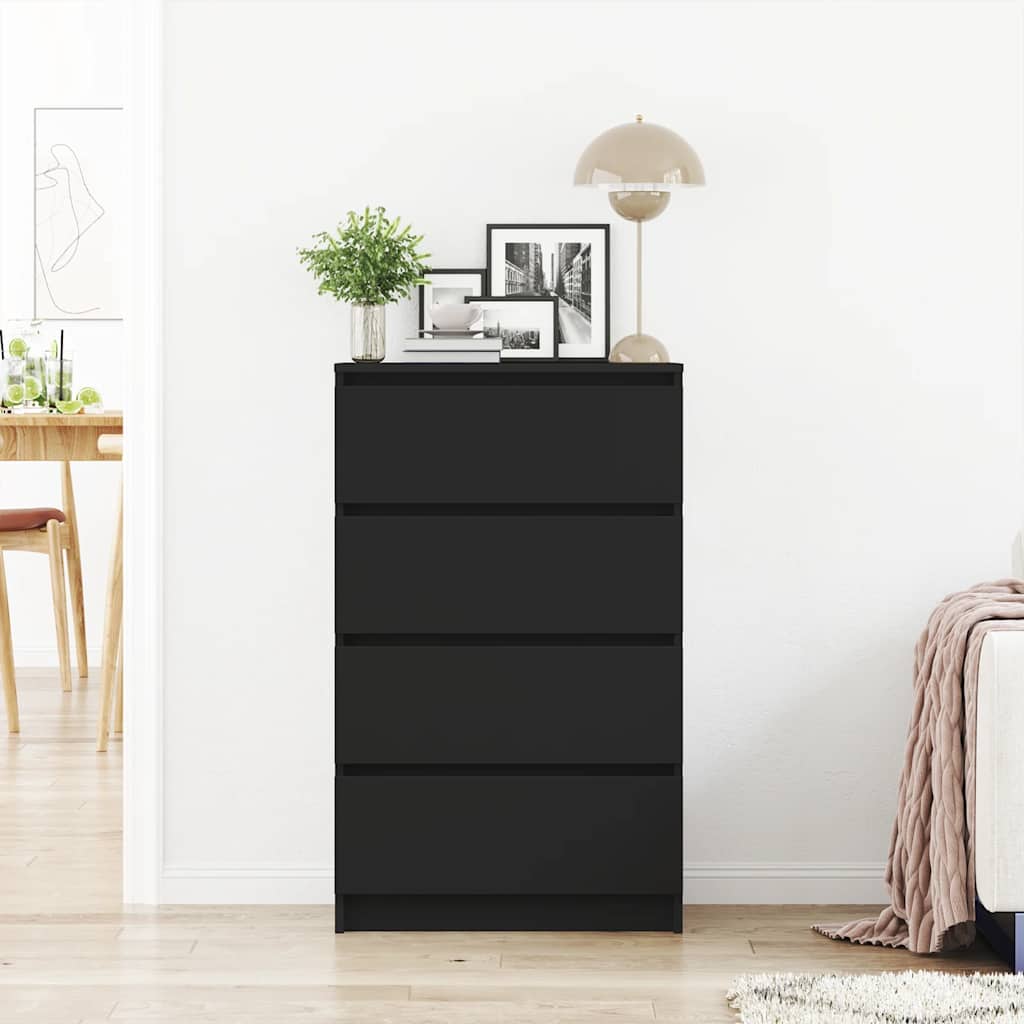 Sideboard Schwarz 60x35x98,5 cm Holzwerkstoff