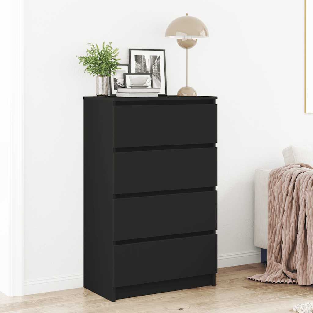 Sideboard Schwarz 60x35x98,5 cm Holzwerkstoff