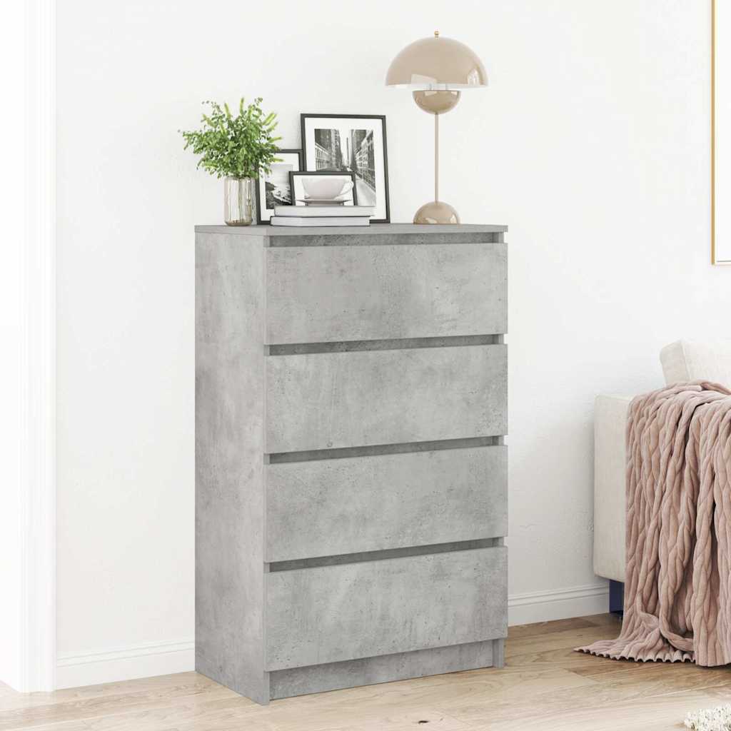 Sideboard Betongrau 60x35x98,5 cm Holzwerkstoff