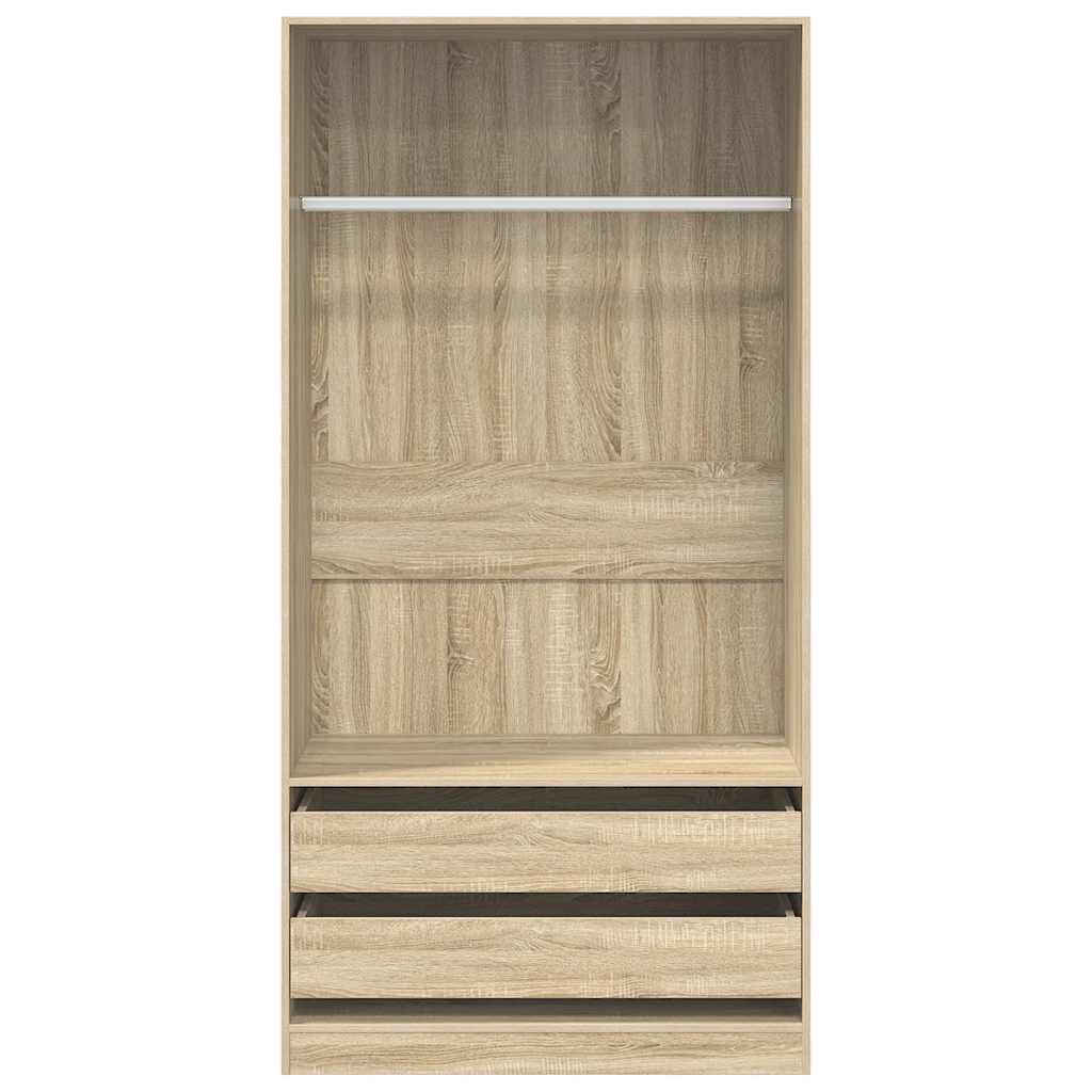 Kleiderschrank Sonoma-Eiche 100x50x200 cm Holzwerkstoff