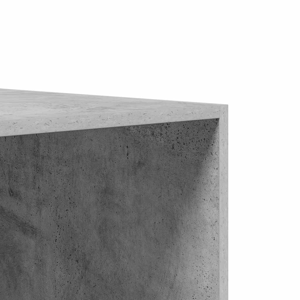 Kleiderschrank Betongrau 100x50x200 cm Holzwerkstoff