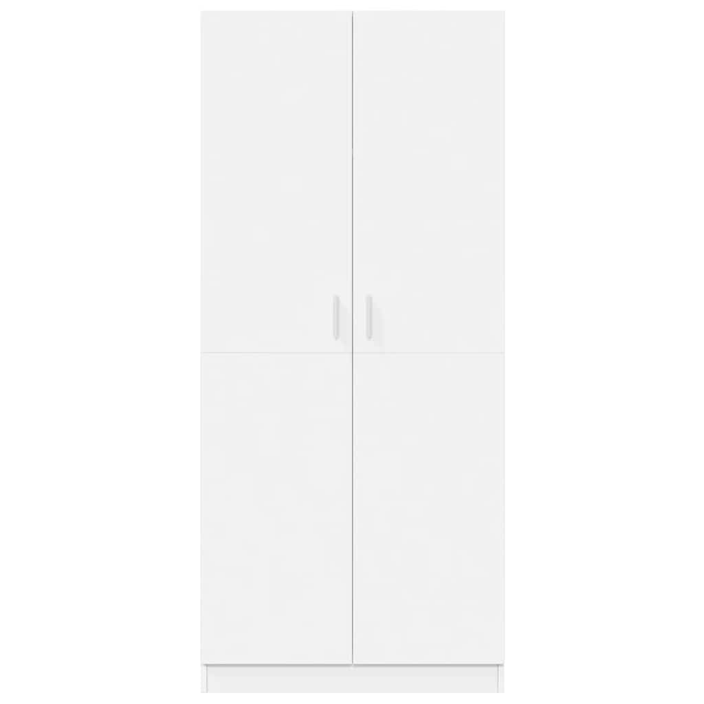 Kleiderschrank Weiß 80x52x180 cm Holzwerkstoff