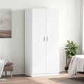 Kleiderschrank Weiß 80x52x180 cm Holzwerkstoff