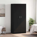 Kleiderschrank Schwarz 80x52x180 cm Holzwerkstoff