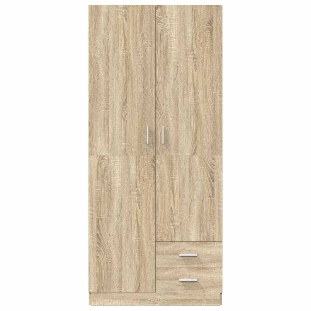 Kleiderschrank Sonoma-Eiche 80x52x180 cm Holzwerkstoff
