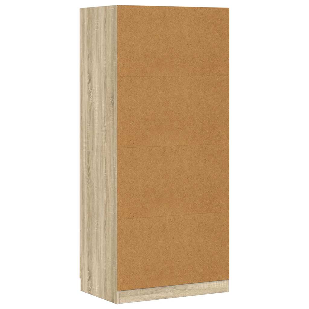 Kleiderschrank Sonoma-Eiche 80x52x180 cm Holzwerkstoff