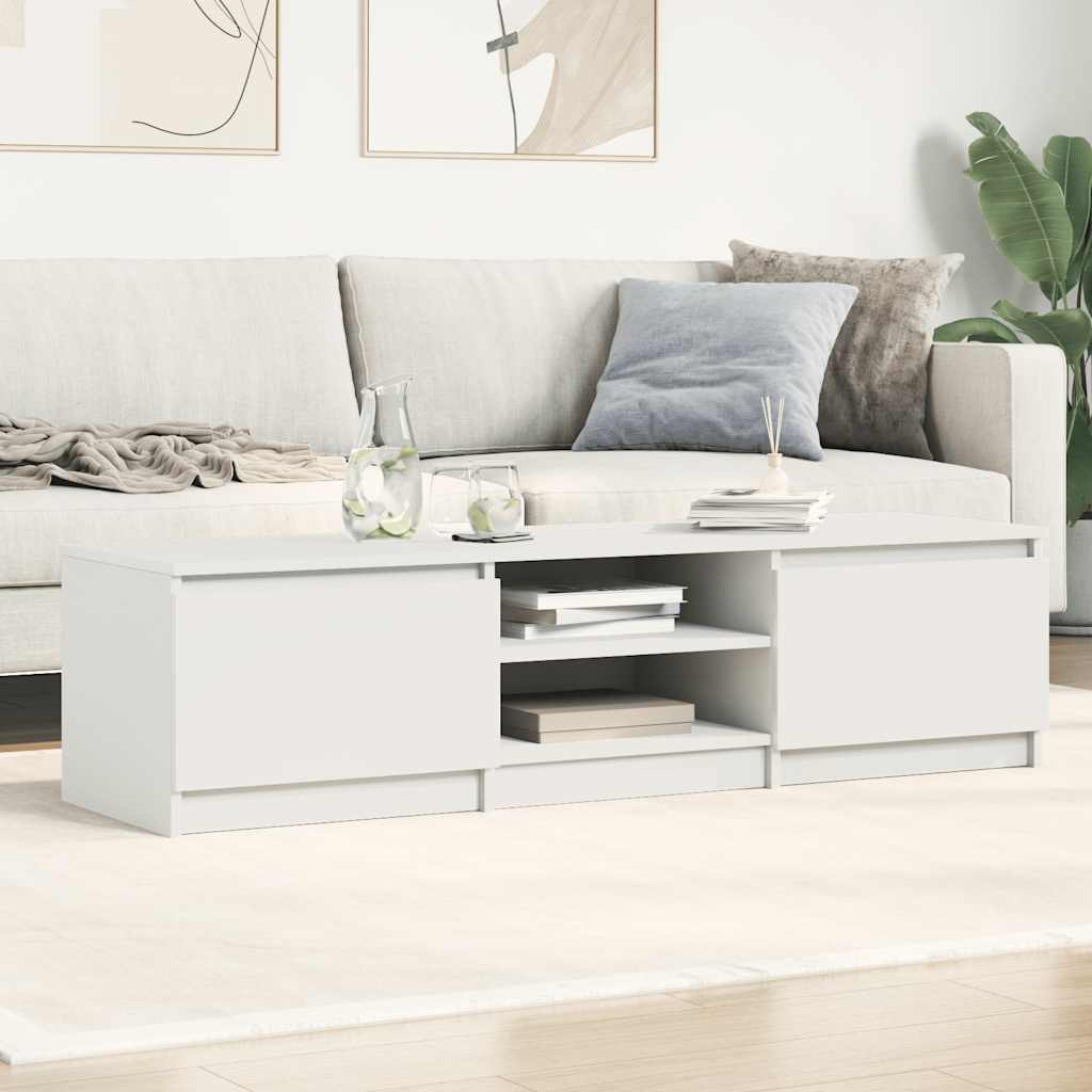 TV-Schrank Weiß 140×40×35,5 cm Holzwerkstoff