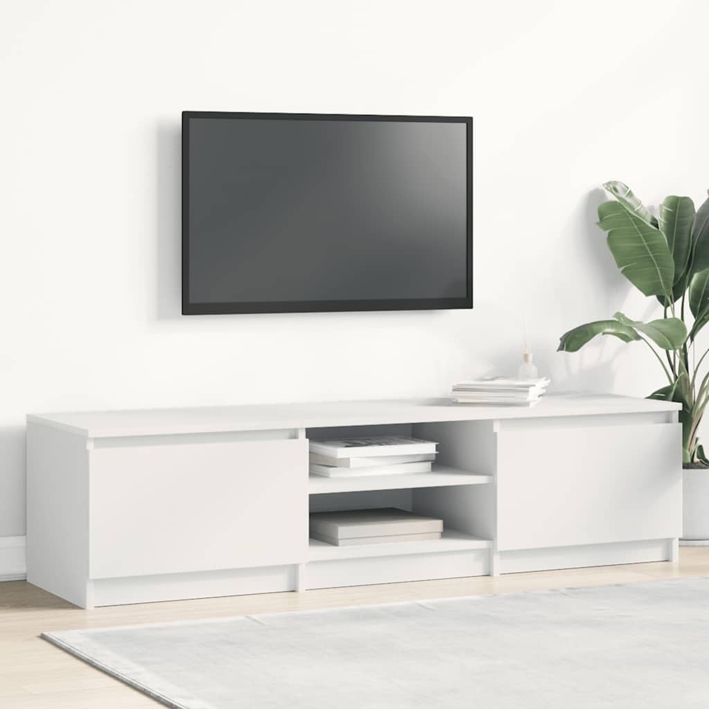 TV-Schrank Weiß 140×40×35,5 cm Holzwerkstoff