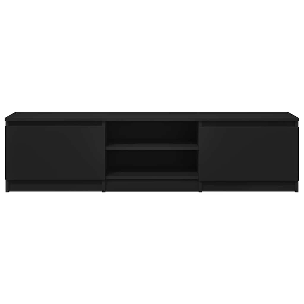 TV-Schrank Schwarz 140x40x35,5 cm Holzwerkstoff