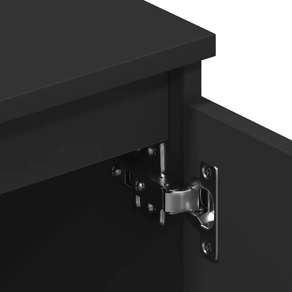TV-Schrank Schwarz 140x40x35,5 cm Holzwerkstoff