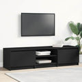 TV-Schrank Schwarz 140x40x35,5 cm Holzwerkstoff