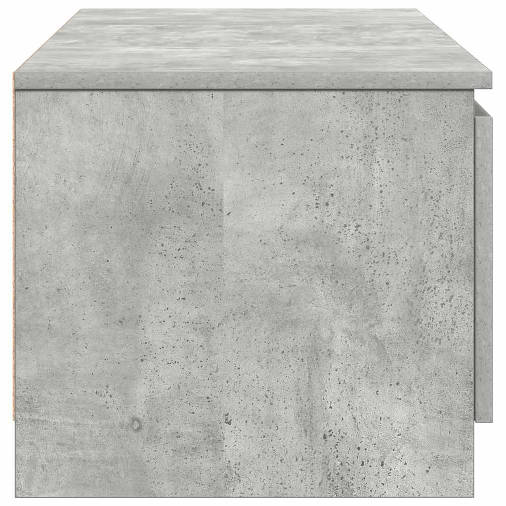 TV-Schrank Betongrau 140x40x35,5 cm Holzwerkstoff