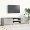 TV-Schrank Betongrau 140x40x35,5 cm Holzwerkstoff
