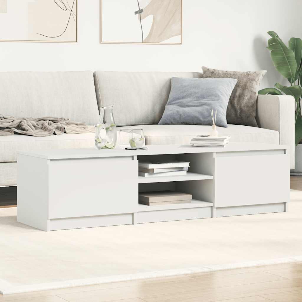 TV-Schrank Hochglanz-Weiß 140x40x35,5 cm Holzwerkstoff