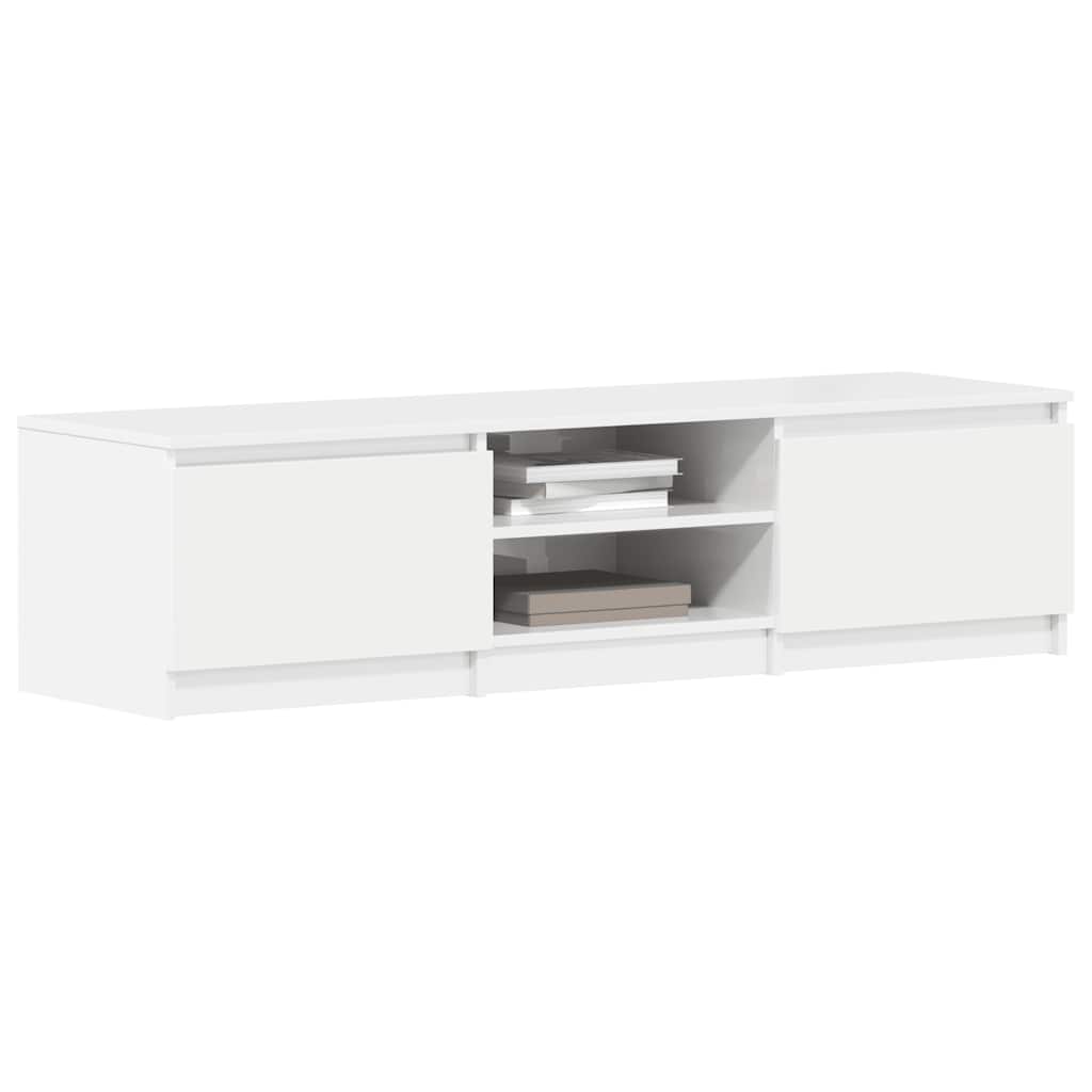 TV-Schrank Hochglanz-Weiß 140x40x35,5 cm Holzwerkstoff