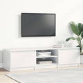 TV-Schrank Hochglanz-Weiß 140x40x35,5 cm Holzwerkstoff