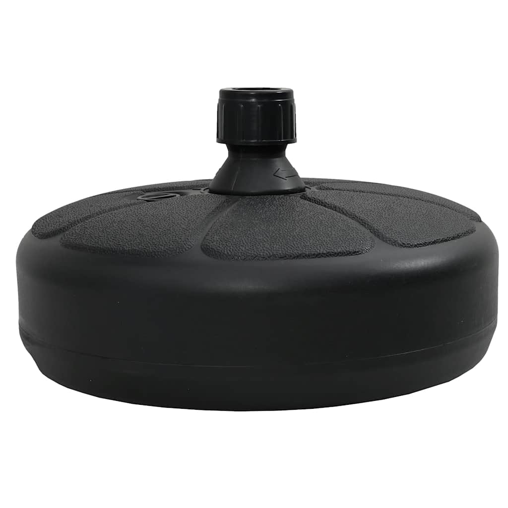 Sonnenschirmständer Sand/Wasser 15 L Schwarz