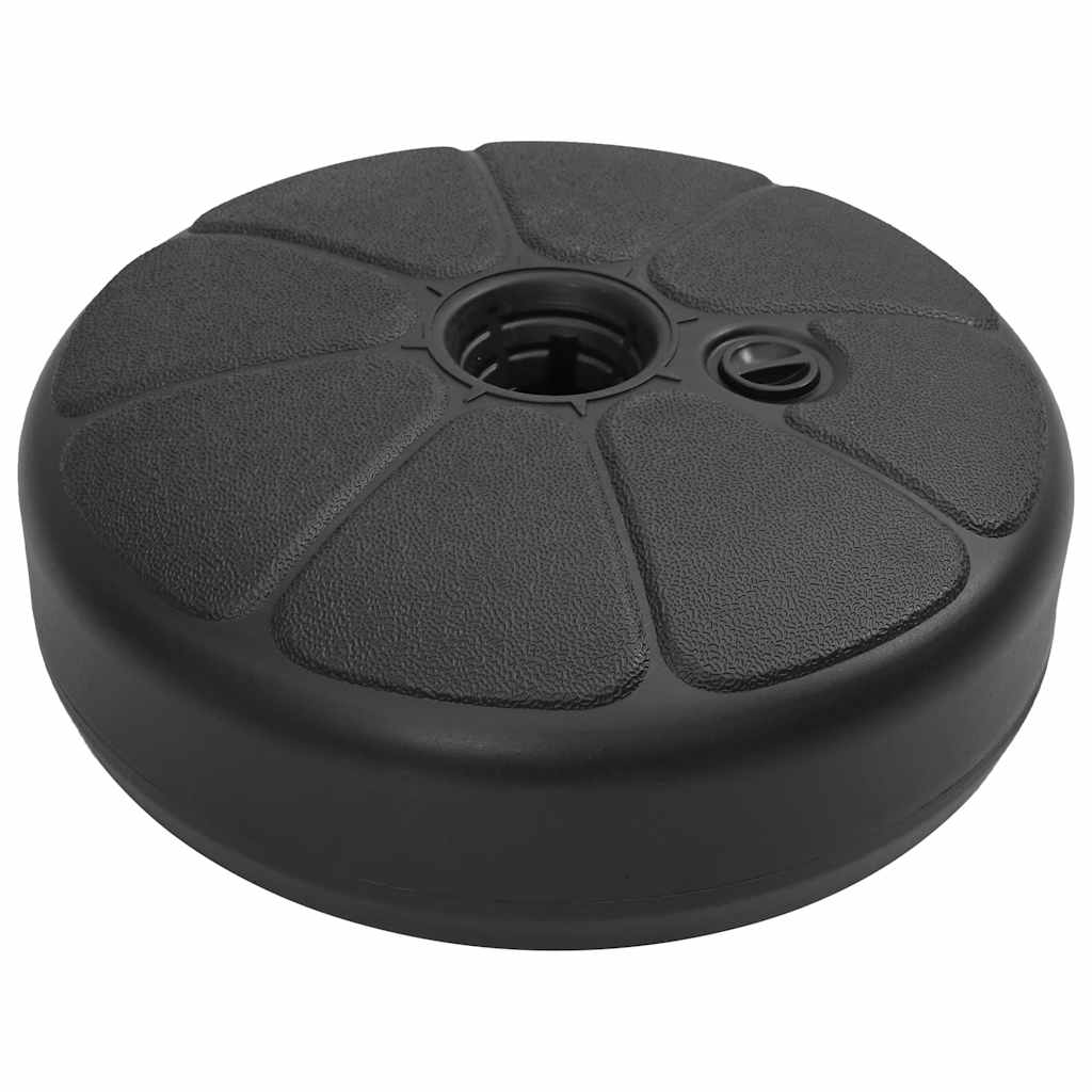 Sonnenschirmständer Sand/Wasser 15 L Schwarz
