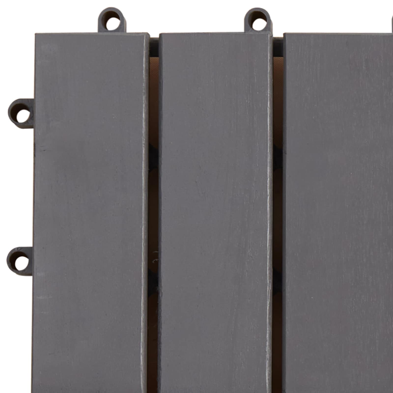 Terrassenfliese 10 pcs Grau 30 x 30 cm Akazien-Hartholz