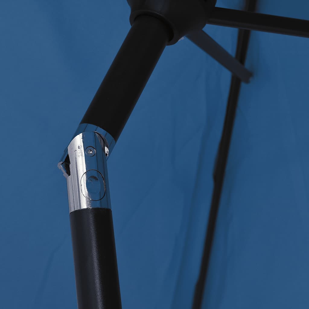 Sonnenschirm mit Metall-Mast 300x200 cm Azurblau