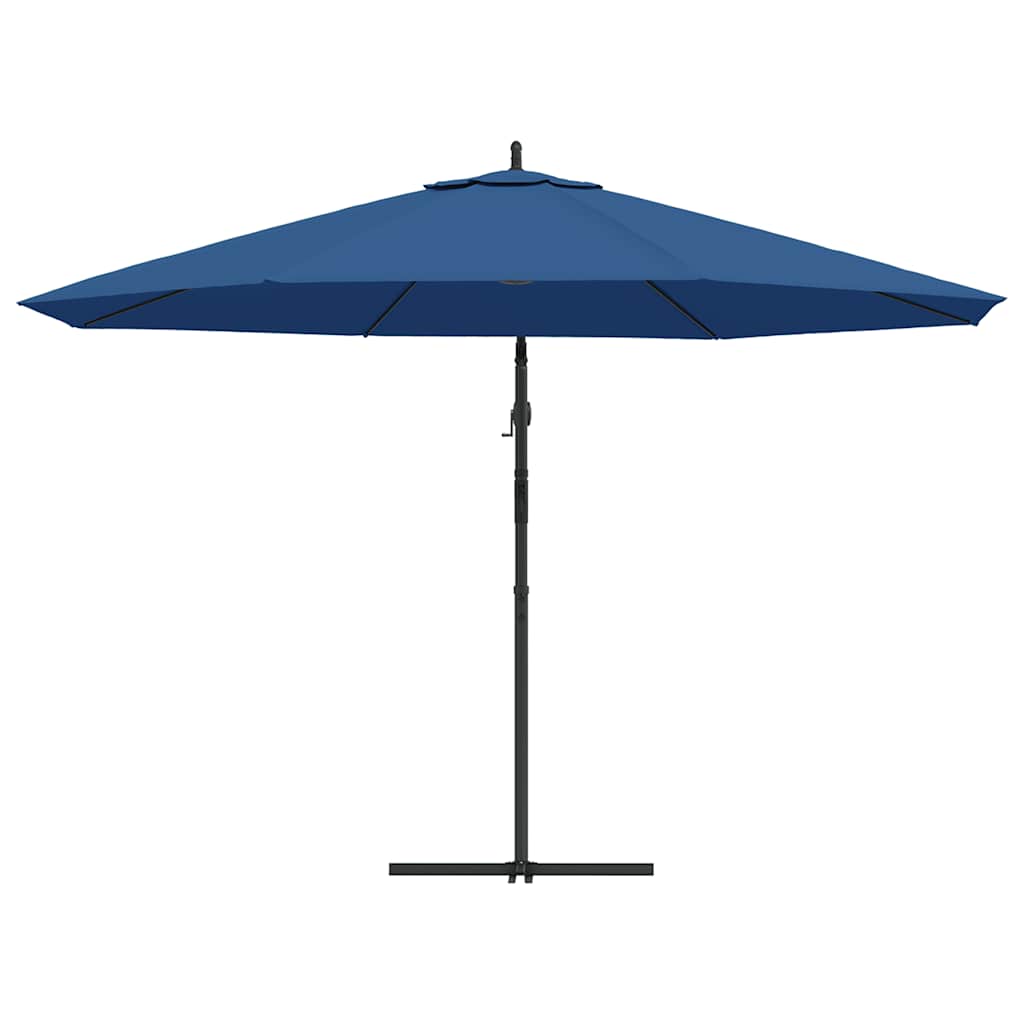 Ampelschirm mit Aluminium-Mast 350 cm Blau