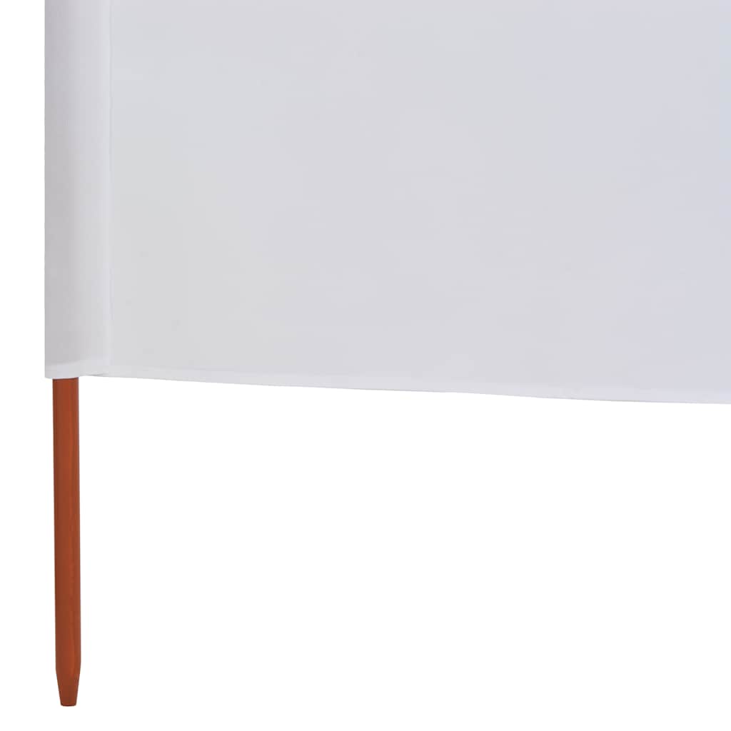 5-teiliges Windschutzgewebe 600 x 120 cm Sandweiß