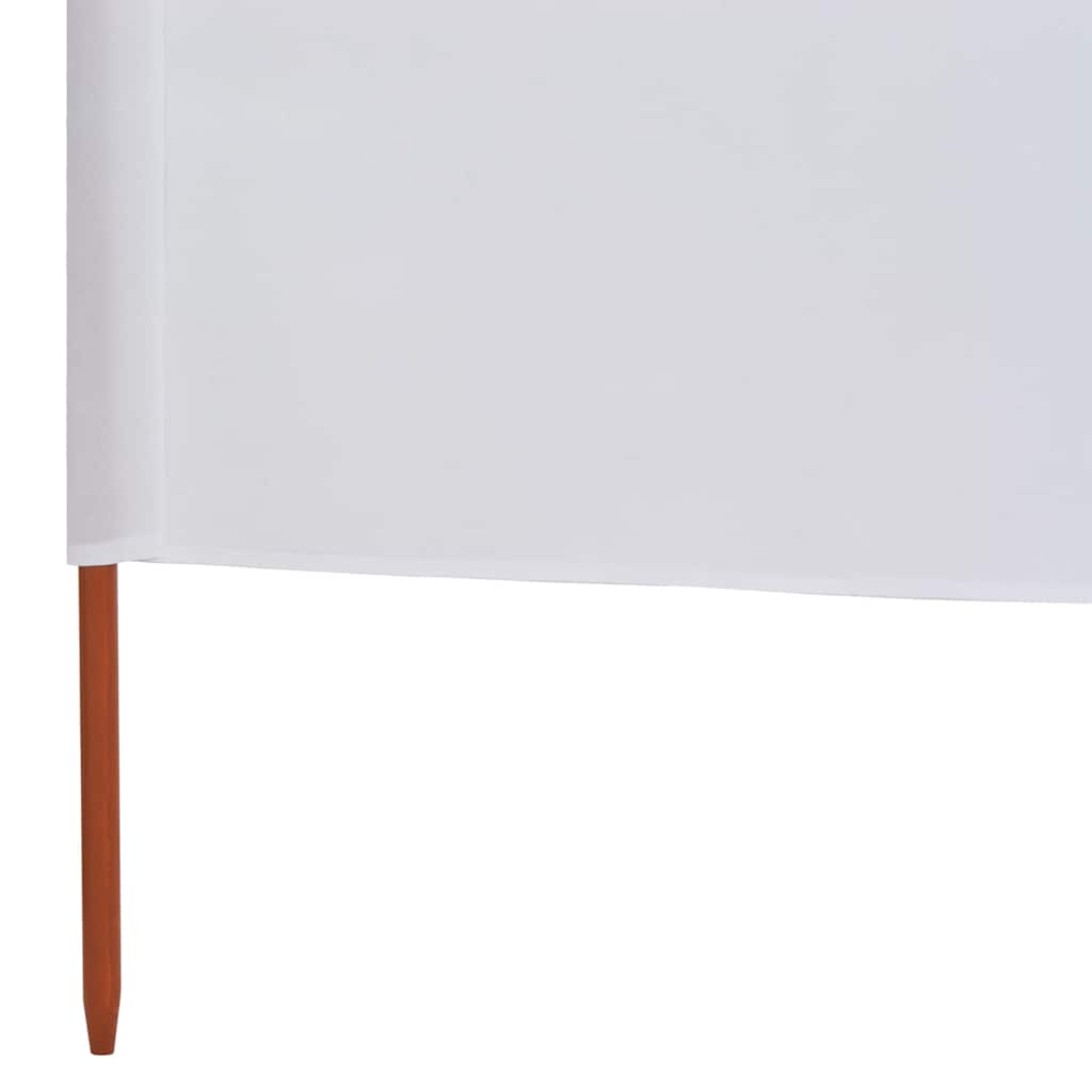 5-teiliges Windschutzgewebe 600 x 160 cm Sandweiß