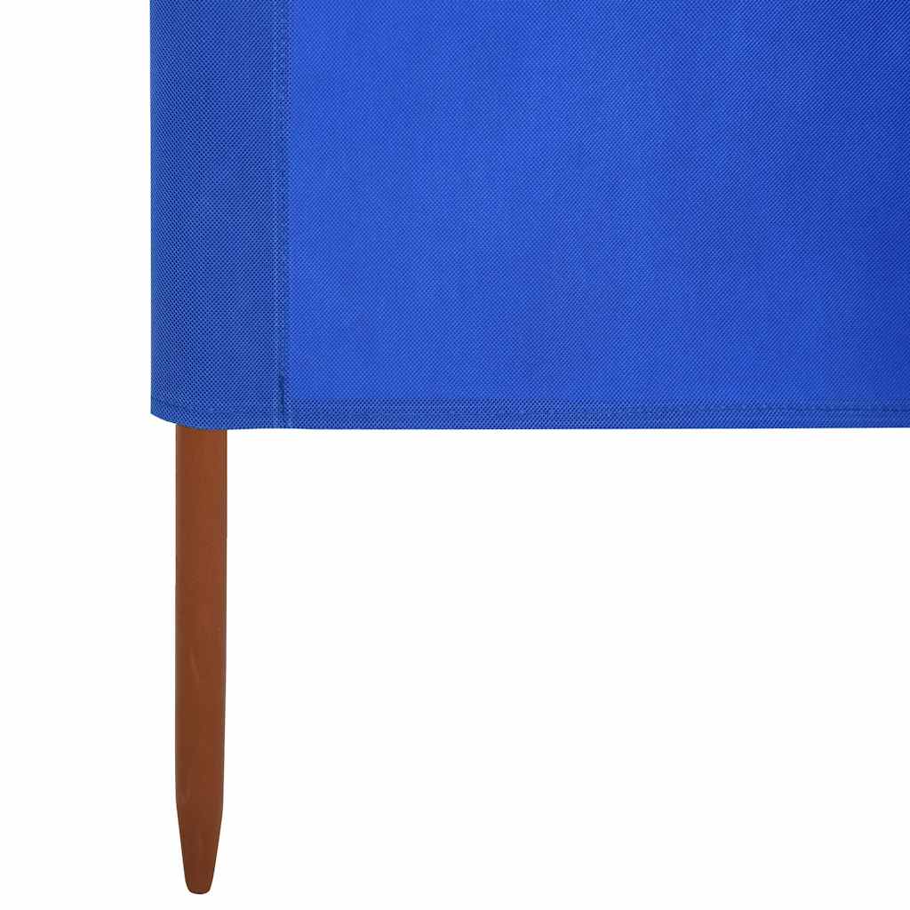 9-teiliges Windschutzgewebe 1200 x 120 cm Azurblau