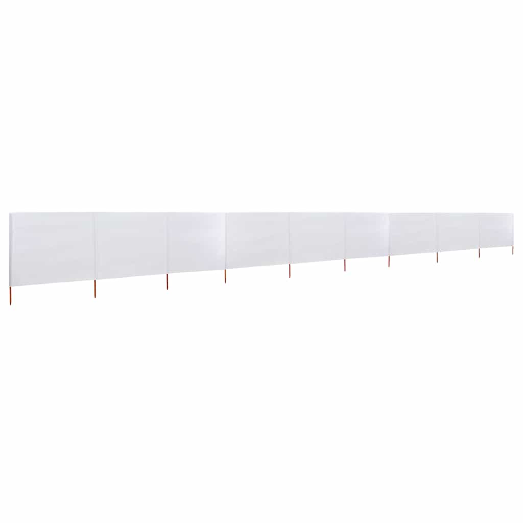 9-teiliges Windschutzgewebe 1200 x 160 cm Sandweiß