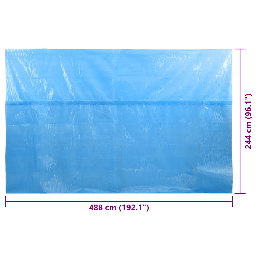 Poolabdeckung Blau 488×244 cm PE