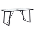 Esstisch Weiß 160 x 80 x 75 cm Hartglas