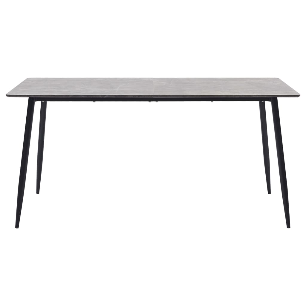 Esstisch Grau 160×80×75 cm MDF