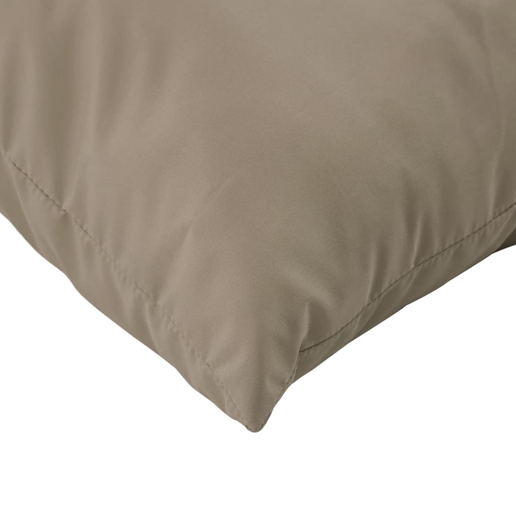 Palettenkissen 3-tlg. Taupe Stoff