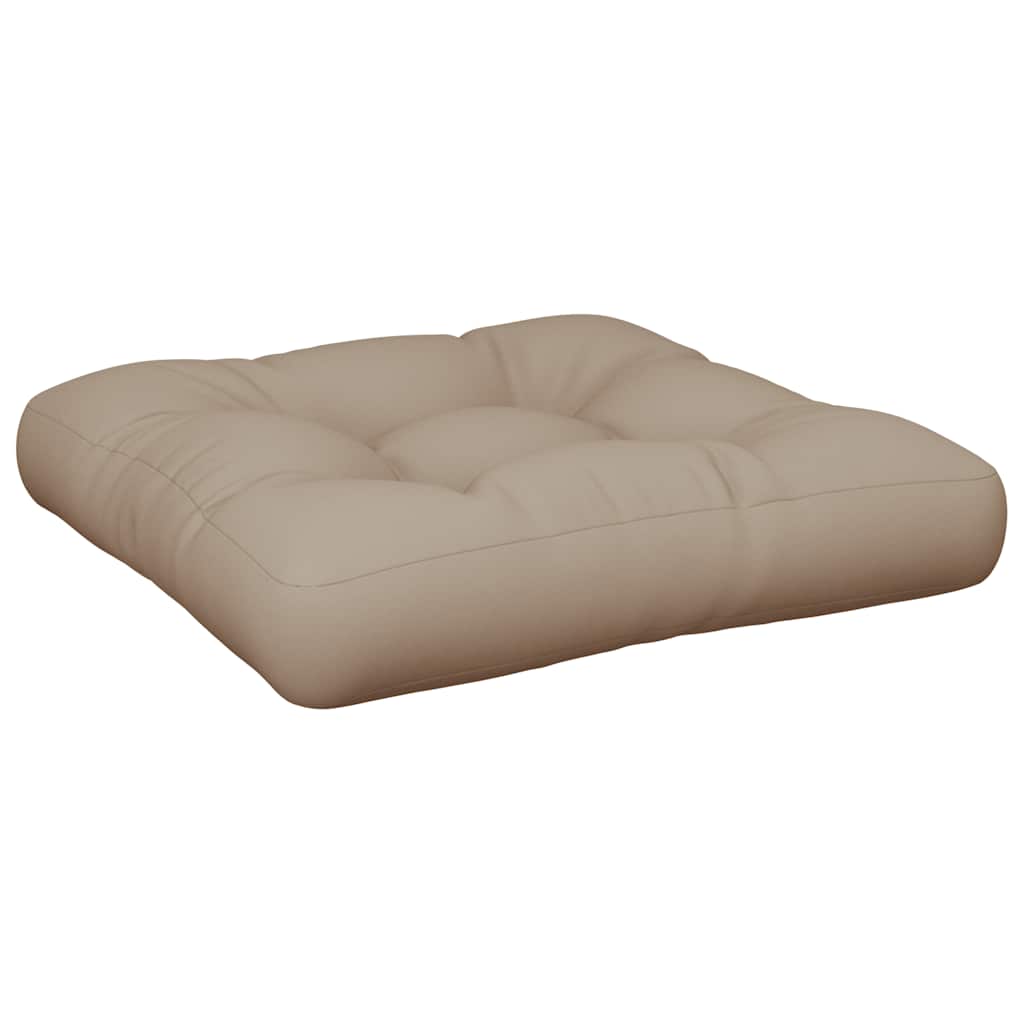 Palettenkissen Taupe 60x61,5x10 cm Stoff