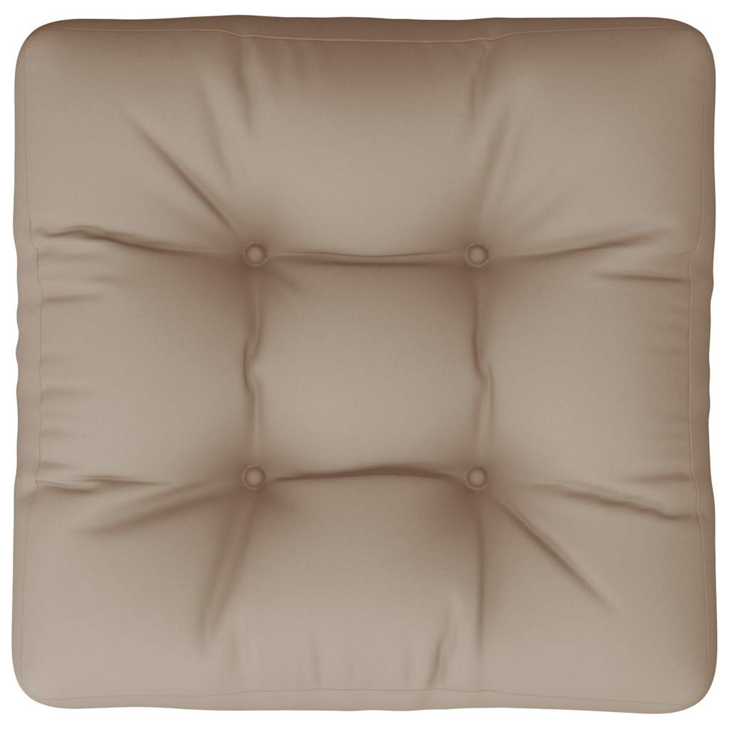 Palettenkissen Taupe 60x61,5x10 cm Stoff