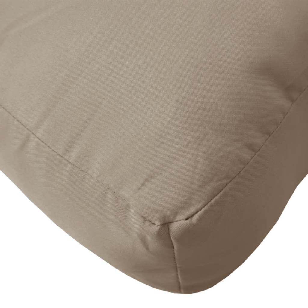 Palettenkissen Taupe 60x61,5x10 cm Stoff