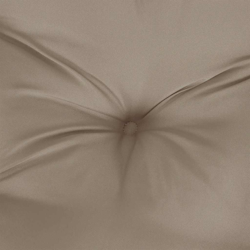 Palettenkissen Taupe 60x61,5x10 cm Stoff