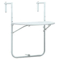 Balkon-Hängetisch Weiß 60x64x83,5 cm Kunststoff Rattan-Optik