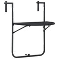 Balkon-Hängetisch Schwarz 60x64x83,5 cm Kunststoff Rattan-Optik