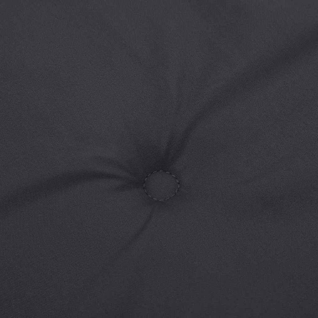 Gartenstuhlauflagen für Hochlehner 2 Stk. Schwarz 120x50x3 cm