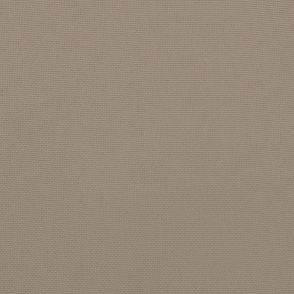 Gartenstuhlauflagen für Hochlehner 2Stk. Taupe 120x50x3cm Stoff