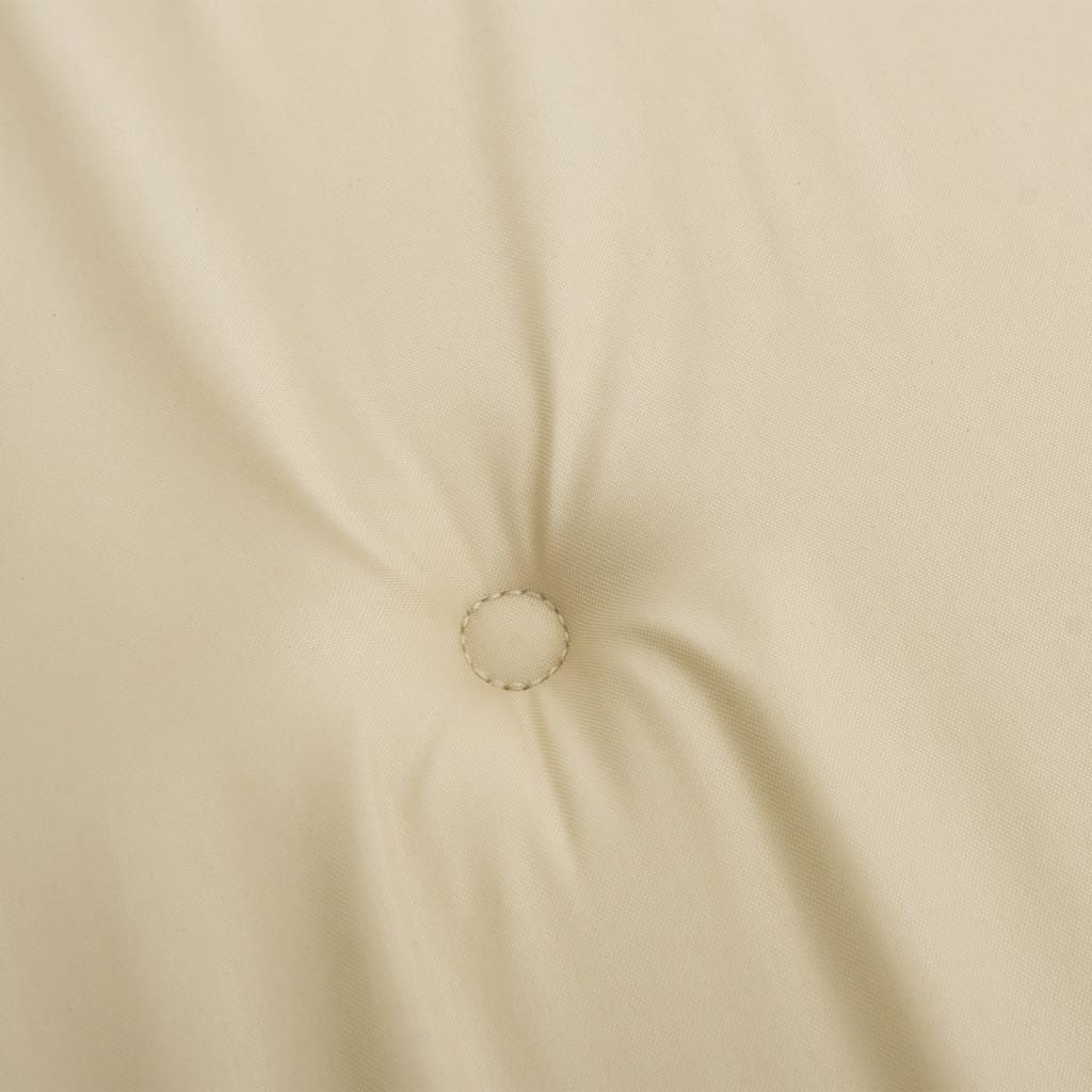 Gartenstuhlauflagen für Hochlehner 2Stk. Beige 120x50x3cm Stoff