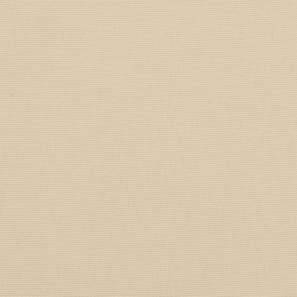 Gartenstuhlauflagen für Hochlehner 2Stk. Beige 120x50x3cm Stoff