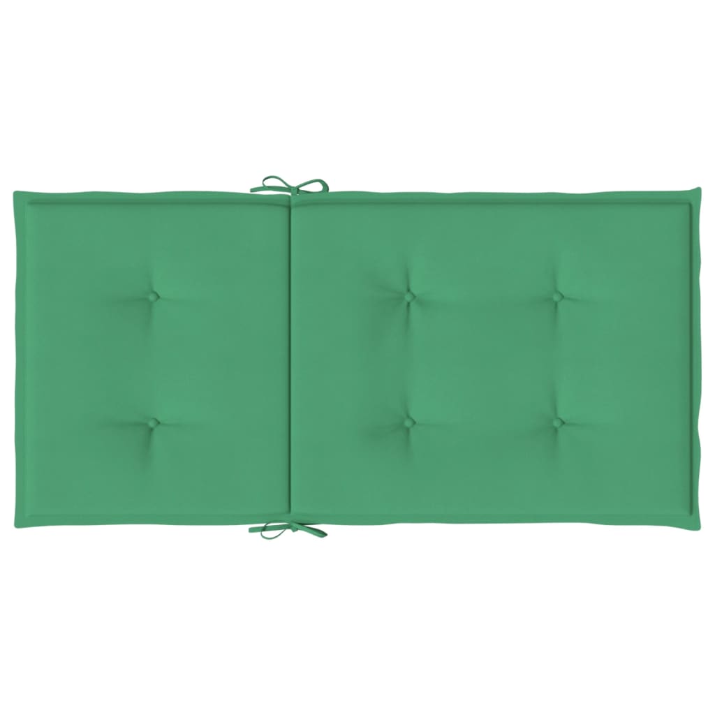 Gartenstuhlauflagen für Niedriglehner 4 Stk. Grün 100x50x3 cm