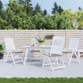Gartenstuhl-Kissen 4 Stk. Grau 40x40x4 cm Oxford-Gewebe