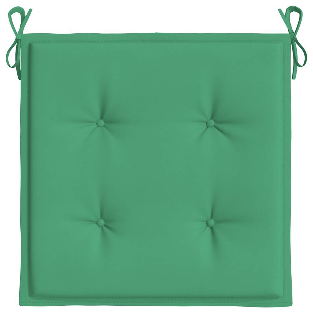 Gartenstuhl-Kissen 4 Stk. Grün 40x40x4 cm Oxford-Gewebe